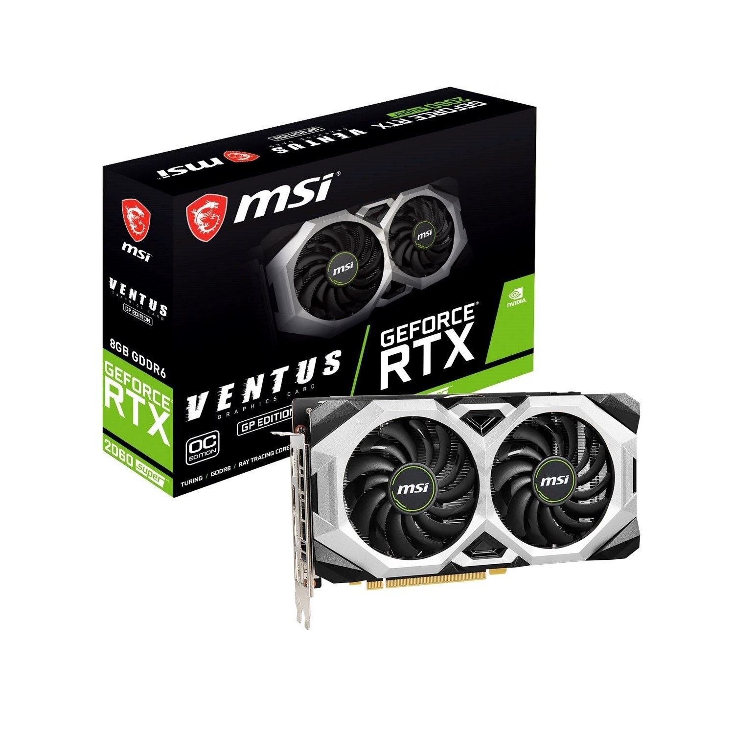 ジャンクMSIGeforce 2060 SUPER VENTUS XS J OC MSI GeForce RTX 2060 SUPER VENTUS OC 8GB Twin Fan Graphics Card